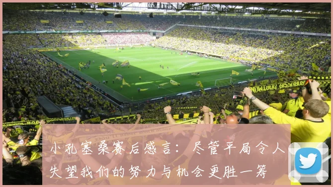 小孔塞桑赛后感言：尽管平局令人失望我们的努力与机会更胜一筹